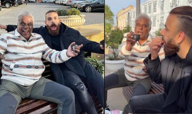 Vaarun Bhagat and Ashish Vidyarthi indulging in coffee and fun amidst the shoot of "Aar Ya Paar" series in Azerbaijan